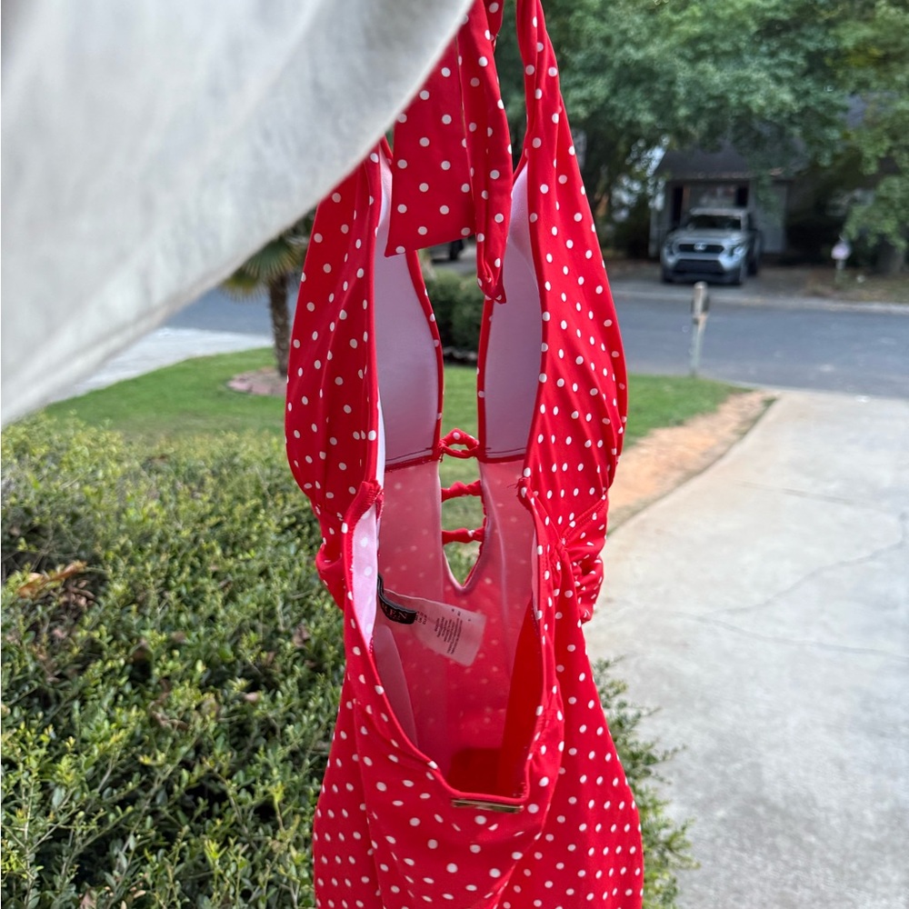 Like New Ralph Lauren Red Dot One-Piece Swimsuit - Picture 6 of 7